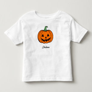 Kürbislaterne Pumpkin Orange Name Kleinkind T - Sh T-shirt