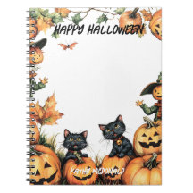 Kürbislaterne, Schwarze Katzen und Scarecrow