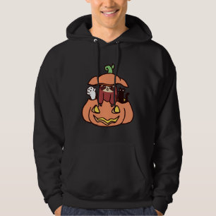 Kürbislaterne Sloth Hoodie