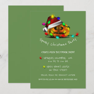 KÜRBISLATERNE SPOOKY CHRISTMAS PARTY EINLADUNG