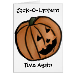 Kürbislaternen-Zeit wieder Halloween-Karte