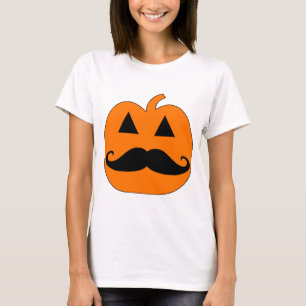 Kürbislaterneschnurrbart T-Shirt
