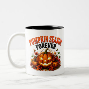 🎃 Kürbisliebhaber Halloween-Saison-Spruch 🎃 Zweifarbige Tasse