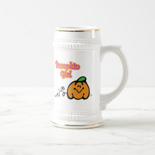 Kürbismädchen Bierglas