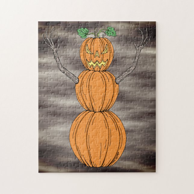 Kürbismann Halloween-Kunst (Vertikal)
