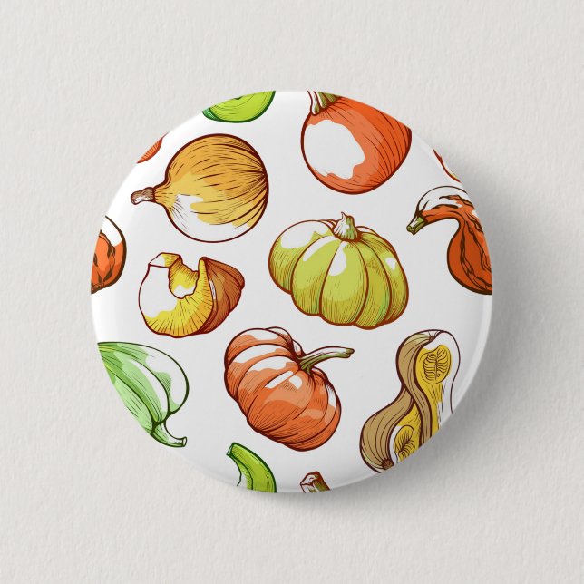 Kürbismuster Button (Vorderseite)