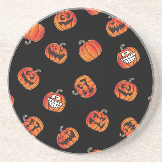 Kürbismuster Getränkeuntersetzer (Vorne)