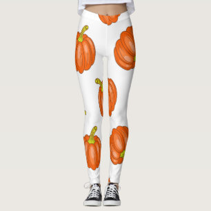 Kürbismuster Leggings