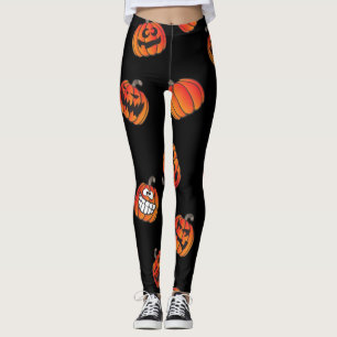 Kürbismuster Leggings