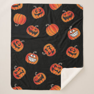 Kürbismuster Sherpadecke