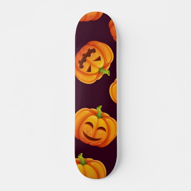 Kürbismuster Skateboard (Vorne)