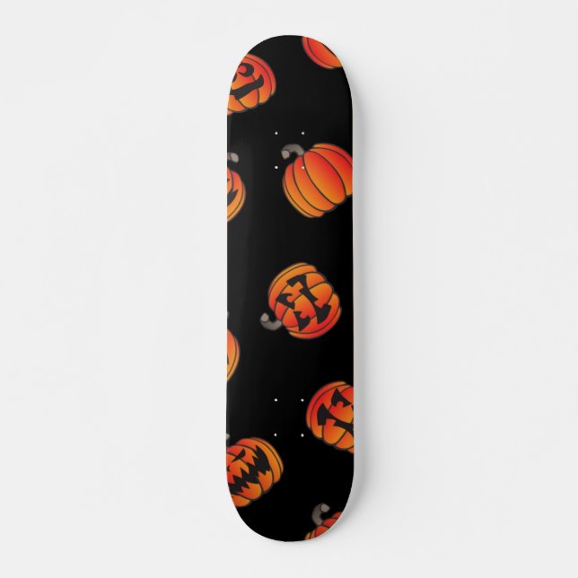 Kürbismuster Skateboard (Vorne)