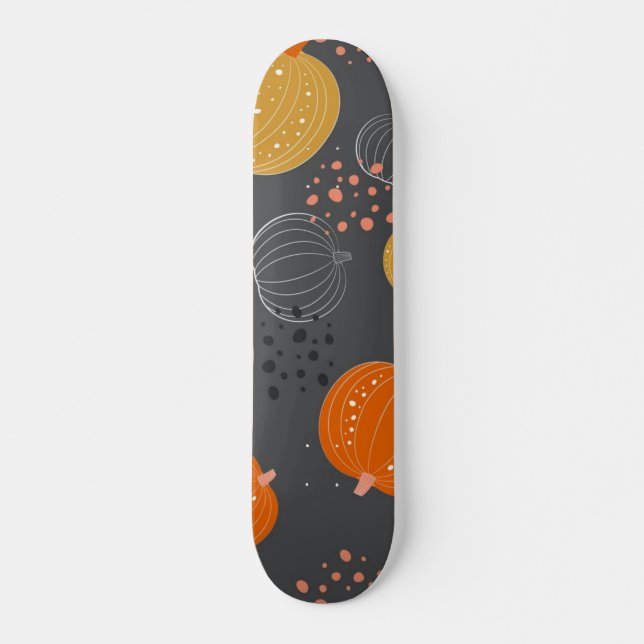 Kürbismuster Skateboard (Vorne)
