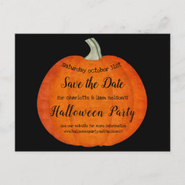 Kürbisöl-Paint-Halloween-Party Save the Date Ankündigungspostkarte