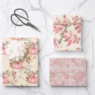 Kürbisparadies Thanksgiving Geschenkpapier Set