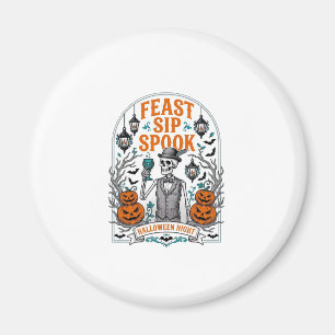 Kürbisparty-Skelett-Halloween-Fest Schluck Grusel Magnet