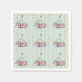 Kürbispastellfarben eleganter Fall aquamarines Ros Serviette
