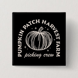 Kürbispflaster Ernte Farm Pflücken Crew Button