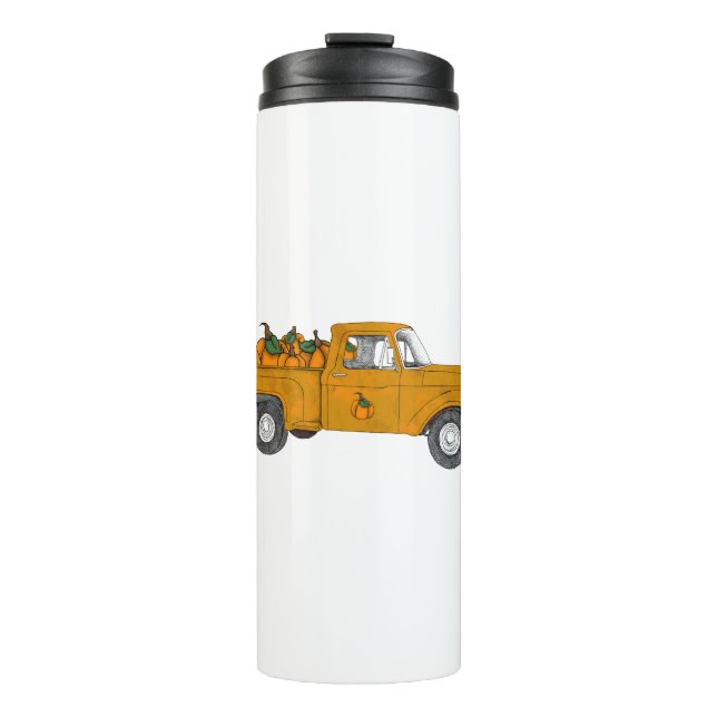 Kürbispflaster Thermosbecher (Vorderseite)