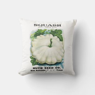 Kürbissamen Packungslabel Kissen