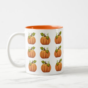 Kürbisse aus dem Garten Zweifarbige Tasse