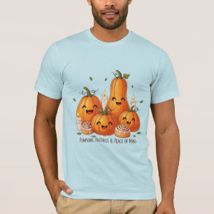 Kürbisse, Gebäck & Seelenfrieden Kawaii Herbst T-Shirt