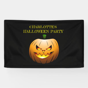 Kürbisse Halloween Nacht Banner