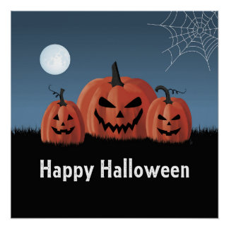 Kürbisse Halloween Poster