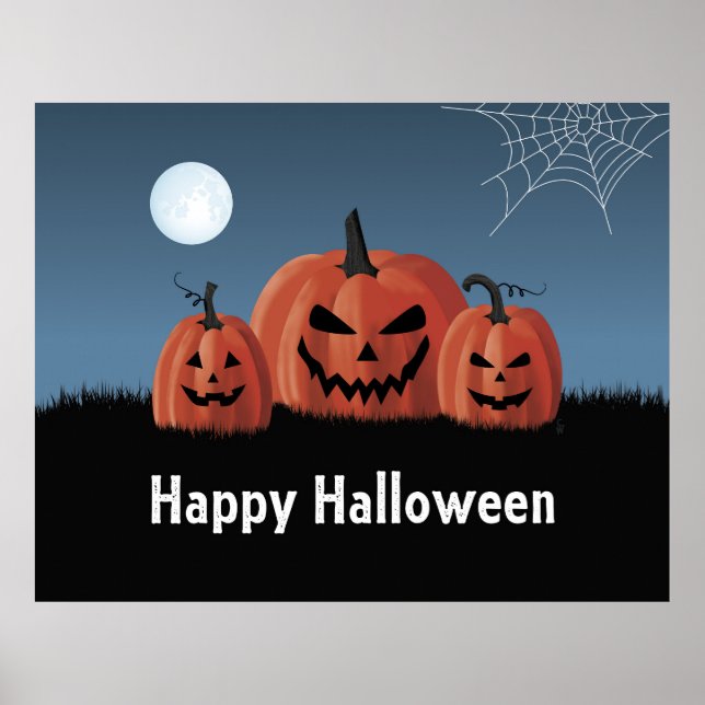 Kürbisse Halloween Poster (Vorne)