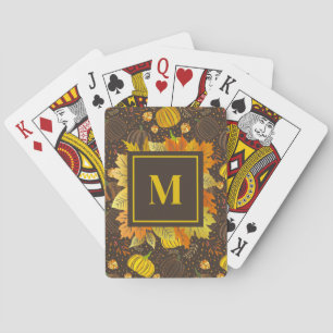 Kürbisse Herbst Ernte Muster Spielkarten