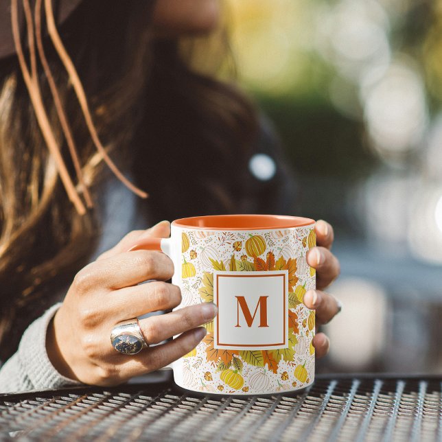 Kürbisse Herbst Ernte Muster Tasse (Von Creator hochgeladen)