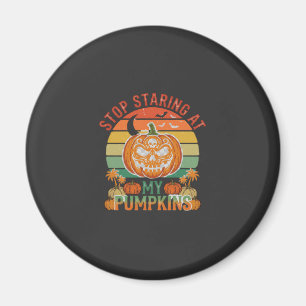 Kürbisse nicht anstarrend Halloween Totenkopf Retr Magnet