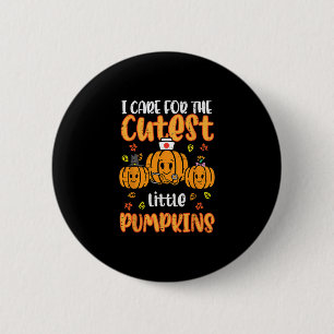 Kürbisse Pflegekraft Halloween Scrub Top Herbst Th Button