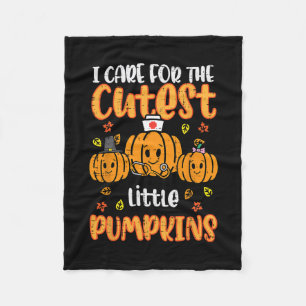Kürbisse Pfleger Halloween Scrub Top Herbst Thanks Fleecedecke