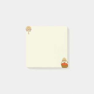 🍂 Kürbisse und Herbstweizen Post-it Klebezettel
