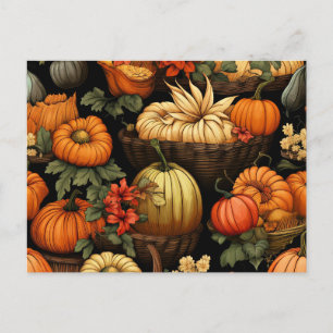 Kürbisse und mehr, Herbst, Postkarte