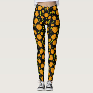 Kürbisse und Noten Leggings