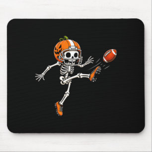 Kürbisskelett-Fußball-Halloween-Kostüm Jungen Mousepad
