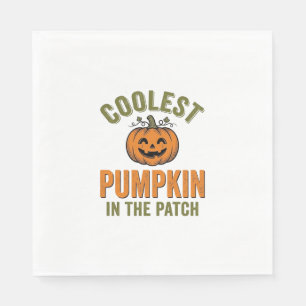 Kürbisste in der Patch Vintage Halloween-Dekoratio Serviette