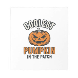 Kürbisste Vintage Halloween-Shirt Notizblock