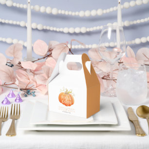 Kürbiswasserfarbenfall in der Hochzeit der Liebe Geschenkschachtel