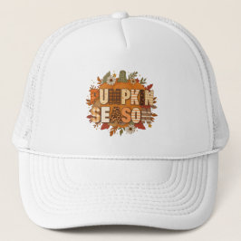 Kürbiszeit – Herbstblumen & Cozy Casquette Truckerkappe