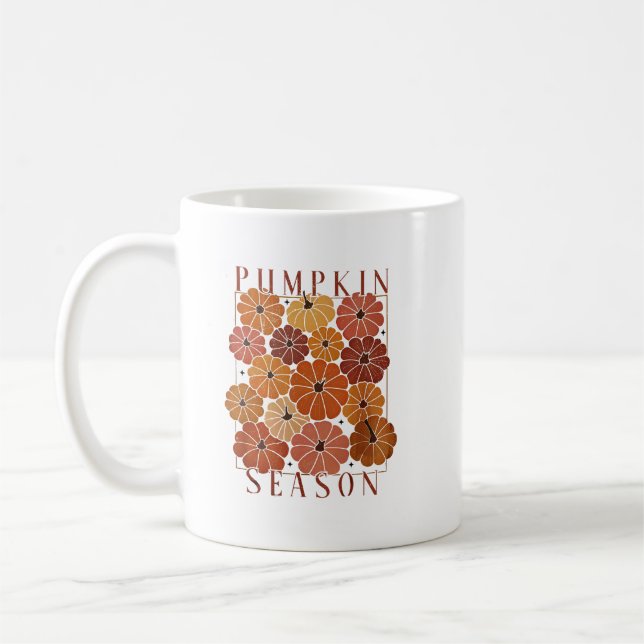 Kürbiszeit Kaffeetasse (Links)