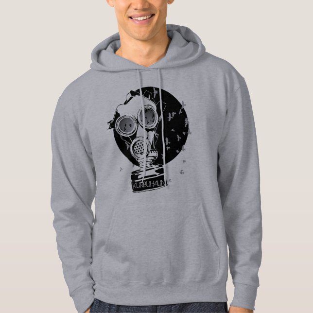 Kurbuhaun Gasmaske Hoodie (Vorderseite)