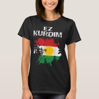 Kurden Kurdistan Newroz Kurdi Flag Ihre Biji Kurdi T-Shirt