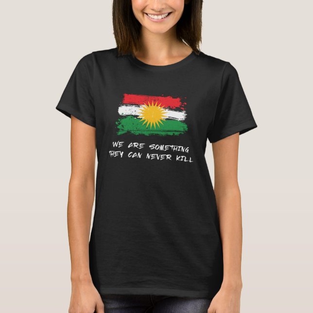 Kurdic Kurdistan Flag Cool Slogan T-Shirt (Vorderseite)