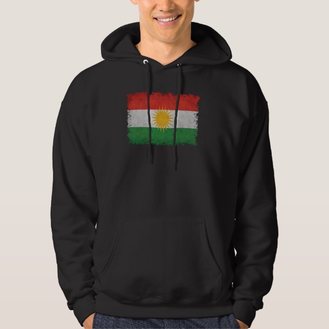 kurdische Flagge Kurdistans Hoodie (Vorderseite)