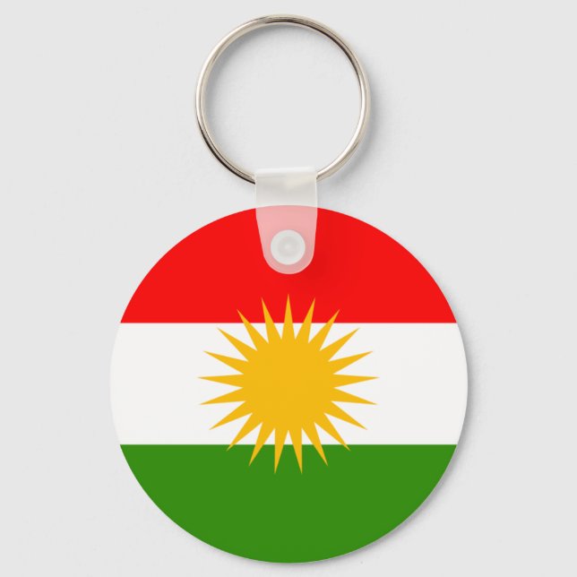 Kurdische Flagge Schlüsselanhänger (Vorderseite)