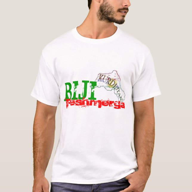 Kurdistan "Biji Peshmerga" T - Shirt NEU (Vorderseite)