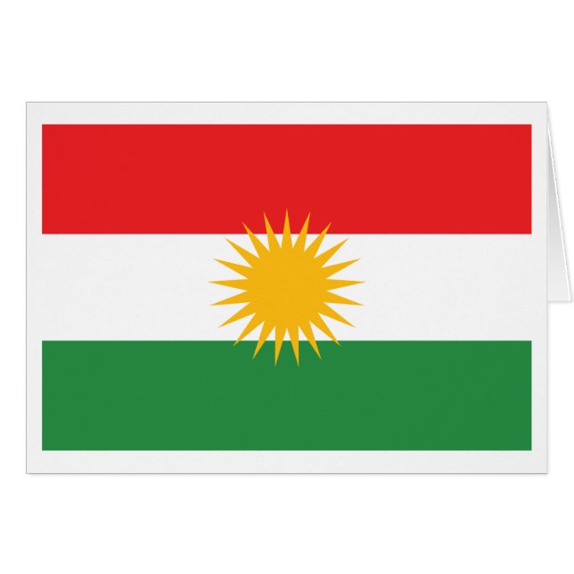 Kurdistan Flag (Vorderseite (Horizontal))